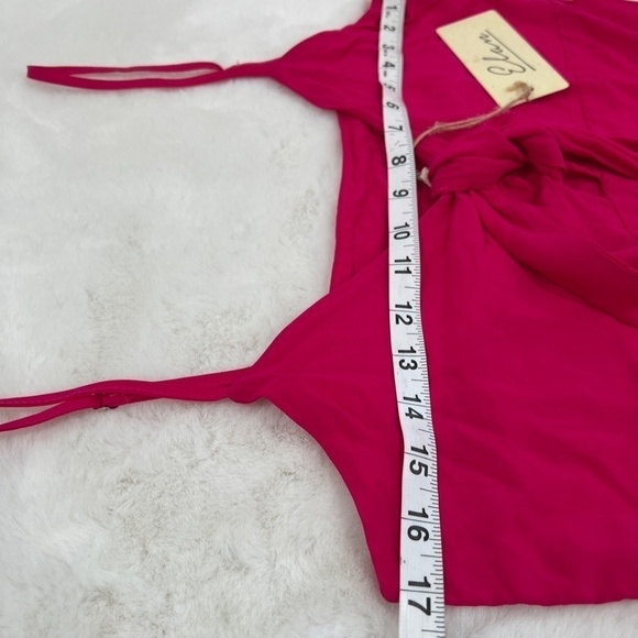 NEW Elan Size XL Maxi Dress Cover Up Tie Front Ruffled Layered Dress Beach Wear - Picture 4 of 10